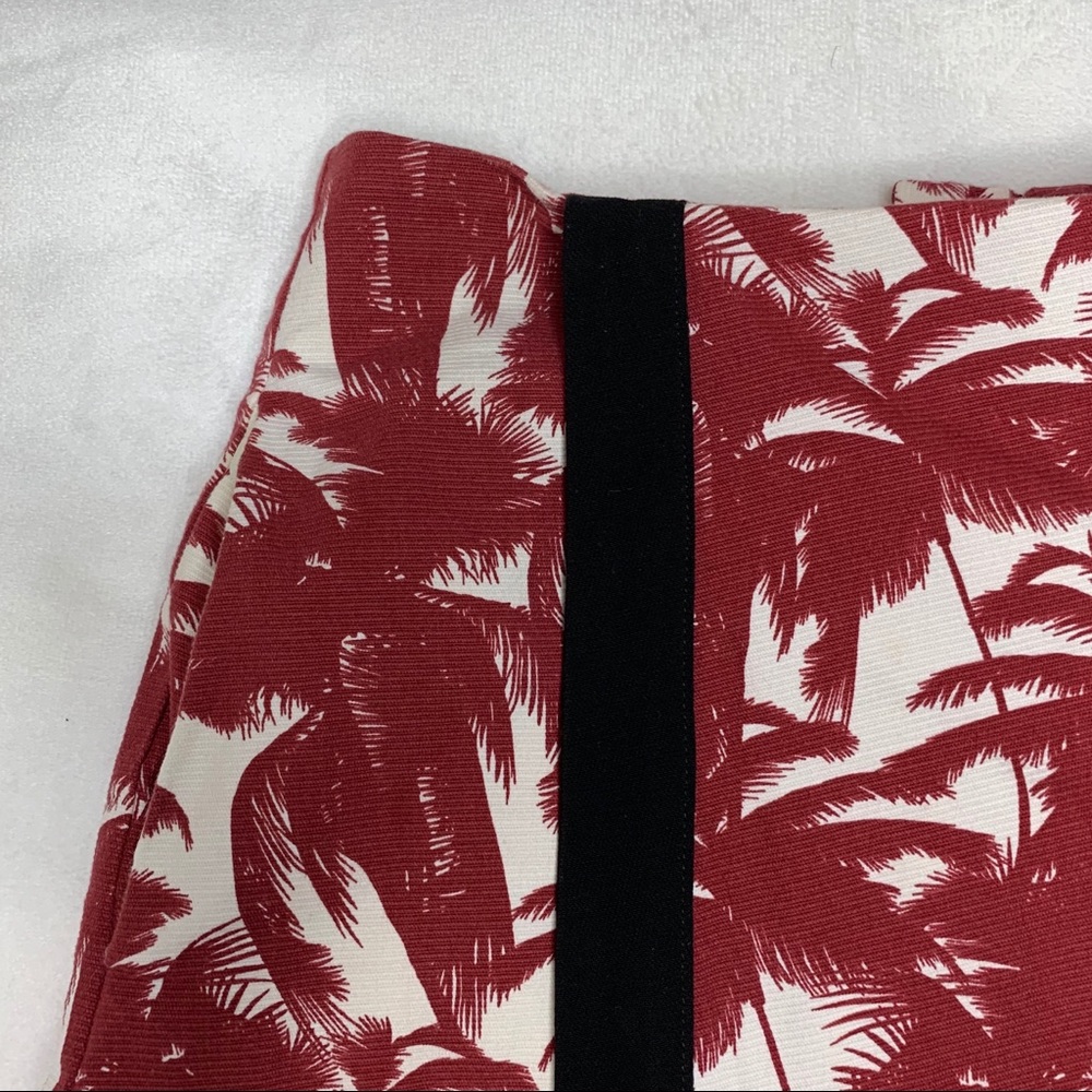 Line & Dot Palm Tree Print Skort - image 2
